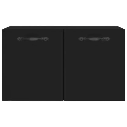 Wall Cabinet Black 60x36.5x35 cm Engineered Wood