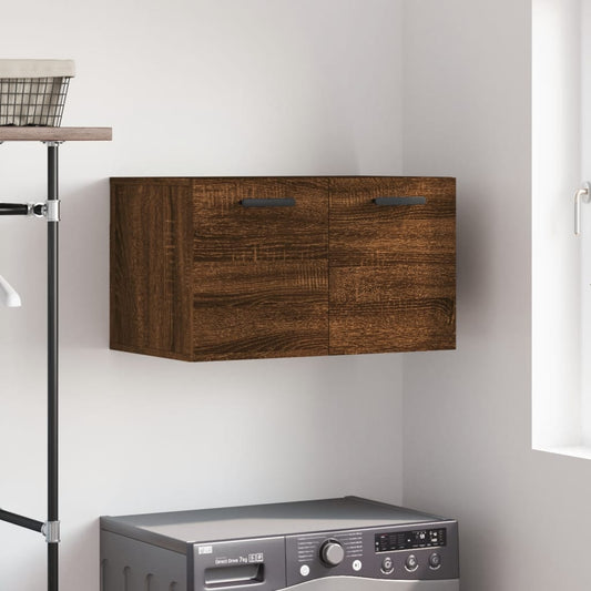 Wall Cabinet Brown Oak 60x36.5x35 cm Engineered Wood