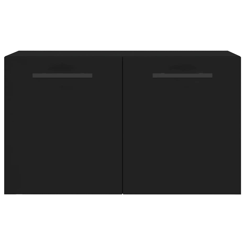 Wall Cabinet Black 60x36.5x35 cm Engineered Wood