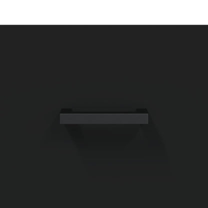 Wall Cabinet Black 80x36.5x35 cm Engineered Wood