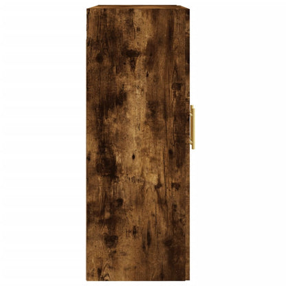 Wall Mounted Cabinet Smoked Oak 69.5x34x90 cm Engineered Wood
