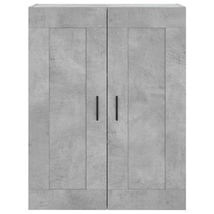 Wall Mounted Cabinet Concrete Grey 69.5x34x90 cm Engineered Wood