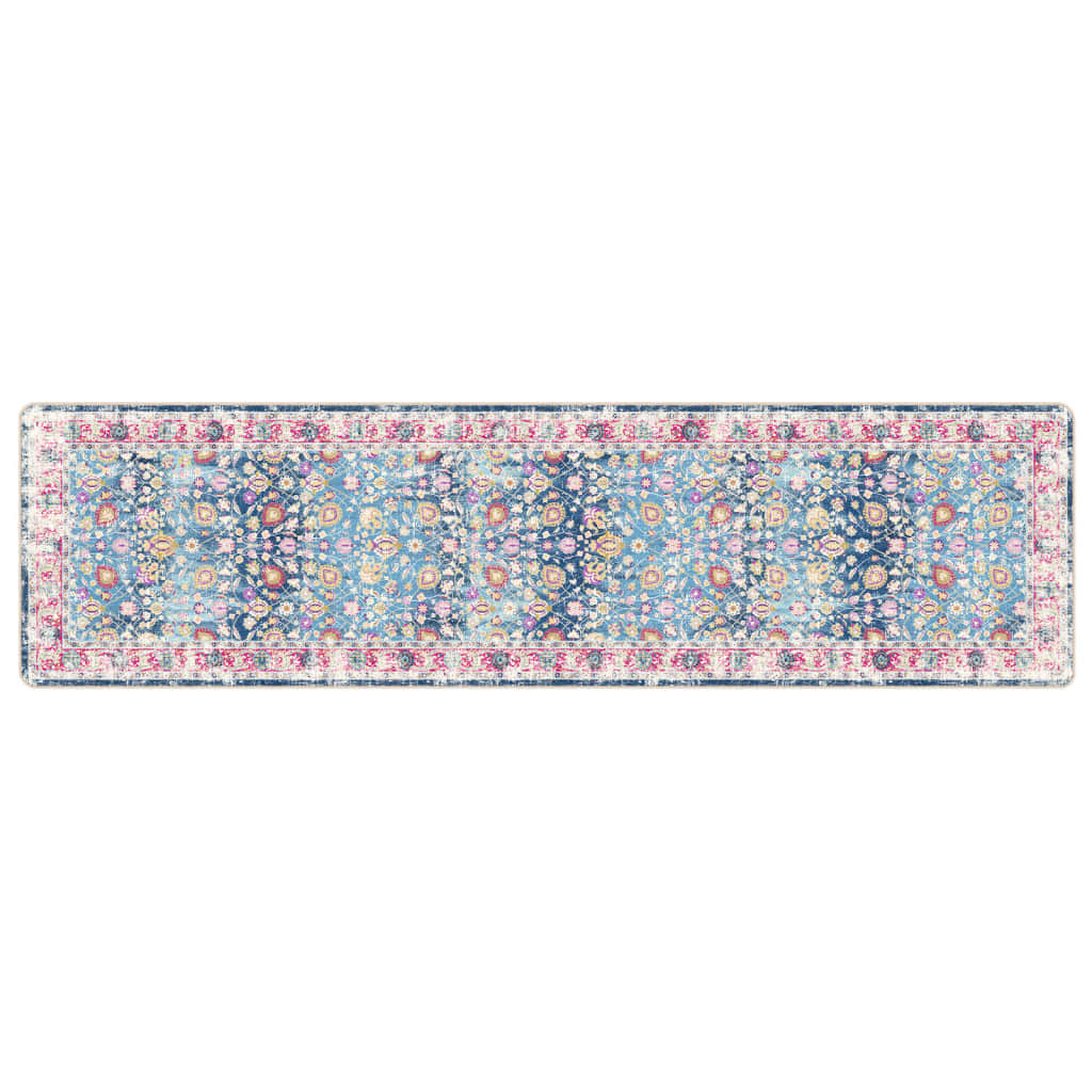 Rug Washable Multicolour 80x300 cm Anti Slip