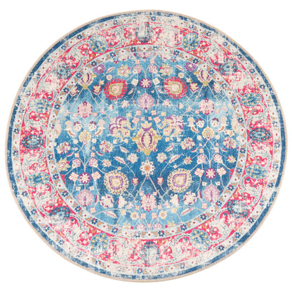 Rug Washable Multicolour Ø 120 cm Anti Slip