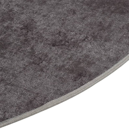 Rug Washable Grey Ø 200 cm Anti Slip