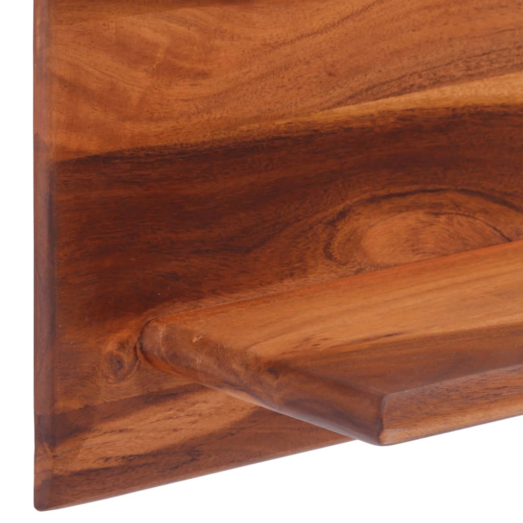 Wall Shelves 2 pcs 112x20x26 cm Solid Wood Acacia