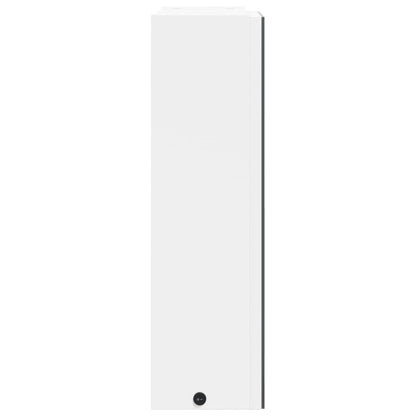Bathroom Mirror Cabinet with LED Light White 45x13x52 cm