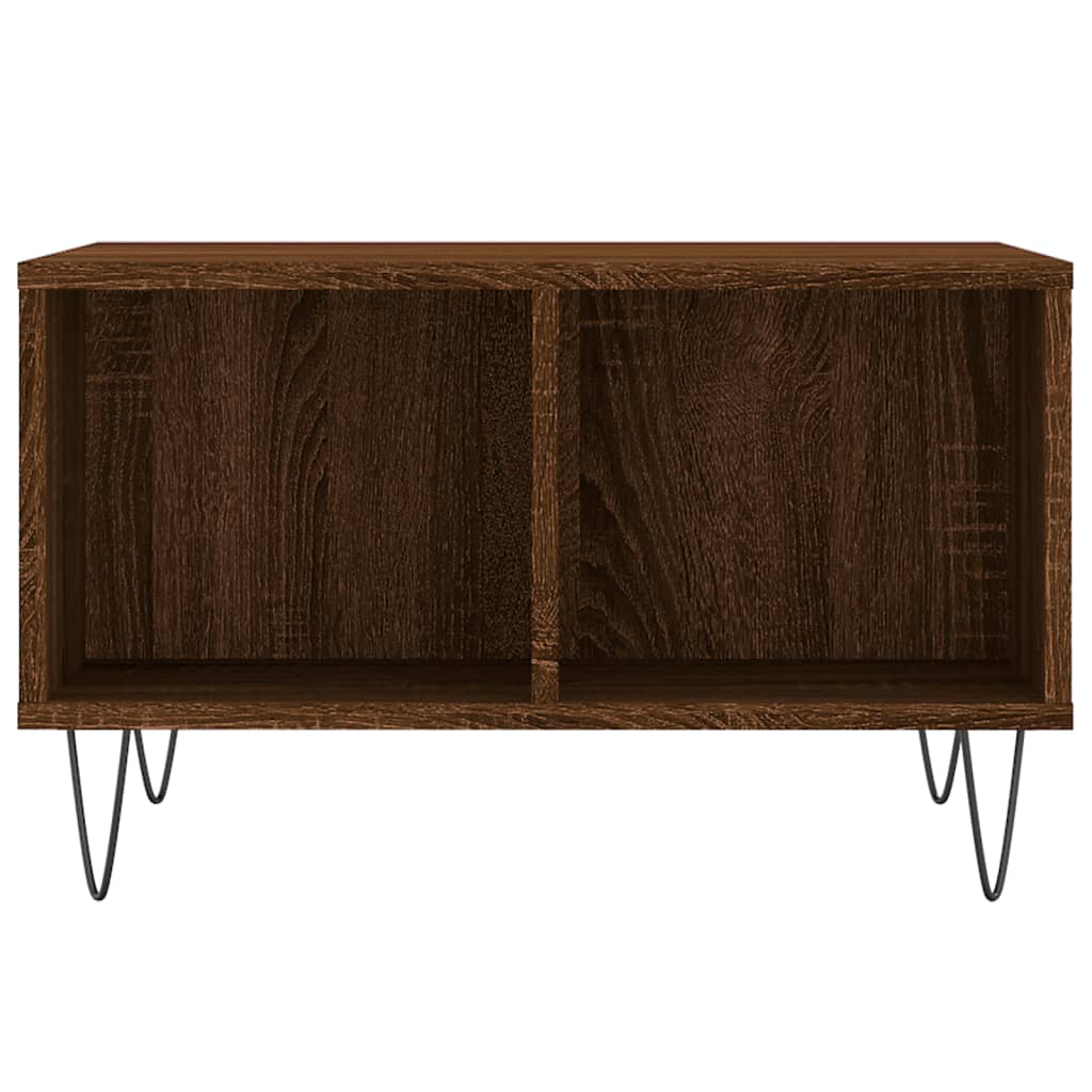 Coffee Table Brown Oak 60x50x36.5 cm Engineered Wood
