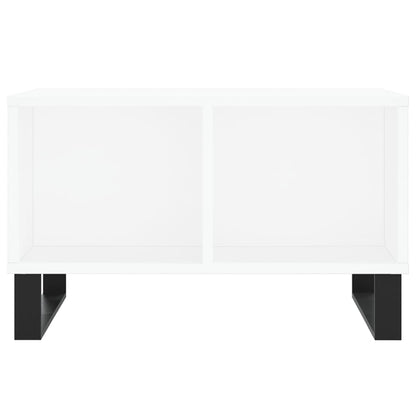 Coffee Table White 60x50x36.5 cm Engineered Wood