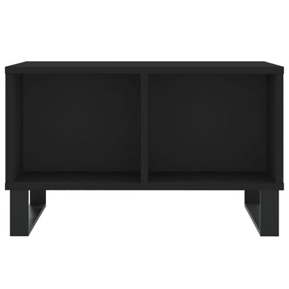 Coffee Table Black 60x50x36.5 cm Engineered Wood