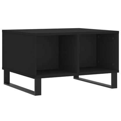 Coffee Table Black 60x50x36.5 cm Engineered Wood