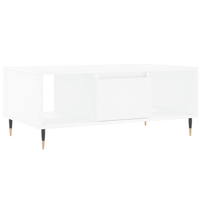 Coffee Table White 90x50x36.5 cm Engineered Wood
