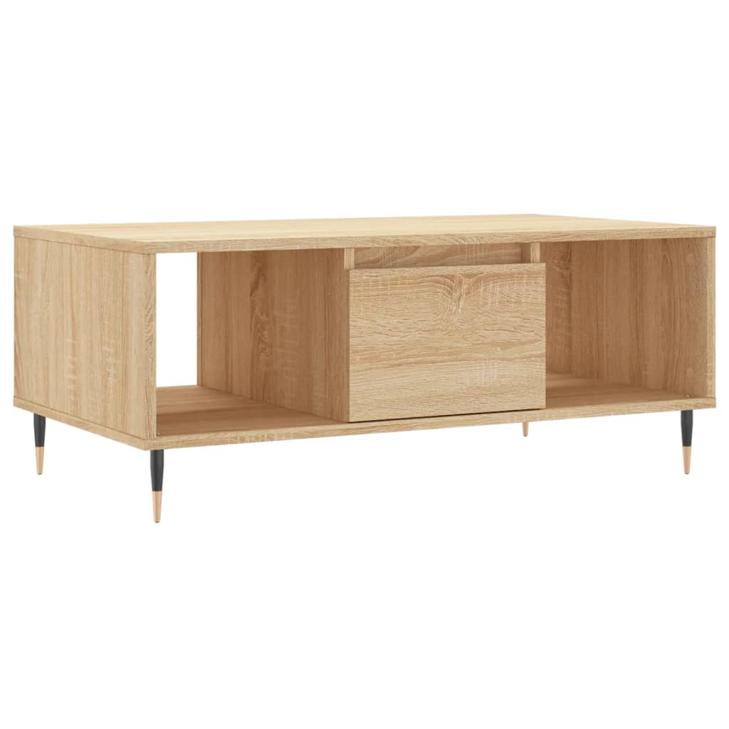 Coffee Table Sonoma Oak 90x50x36.5 cm Engineered Wood