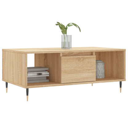 Coffee Table Sonoma Oak 90x50x36.5 cm Engineered Wood
