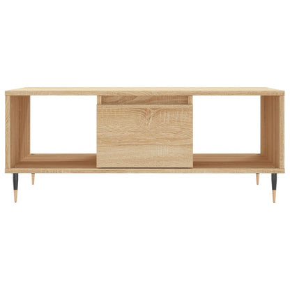 Coffee Table Sonoma Oak 90x50x36.5 cm Engineered Wood