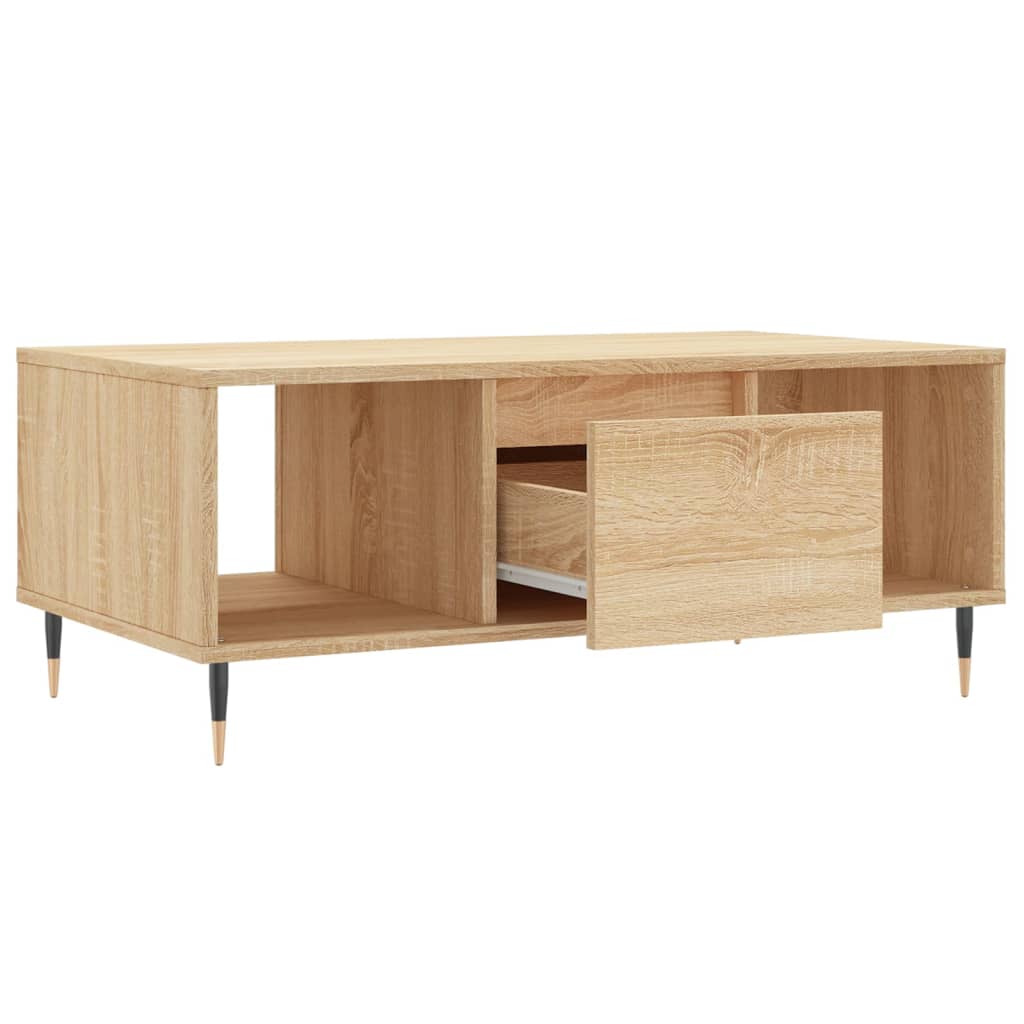 Coffee Table Sonoma Oak 90x50x36.5 cm Engineered Wood