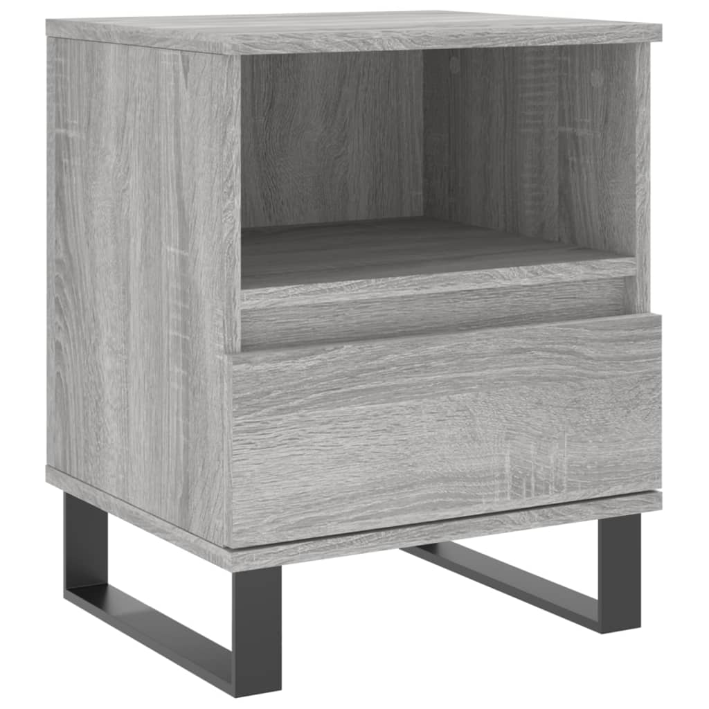 Bedside Cabinet Grey Sonoma 40x35x50 cm Engineered Wood