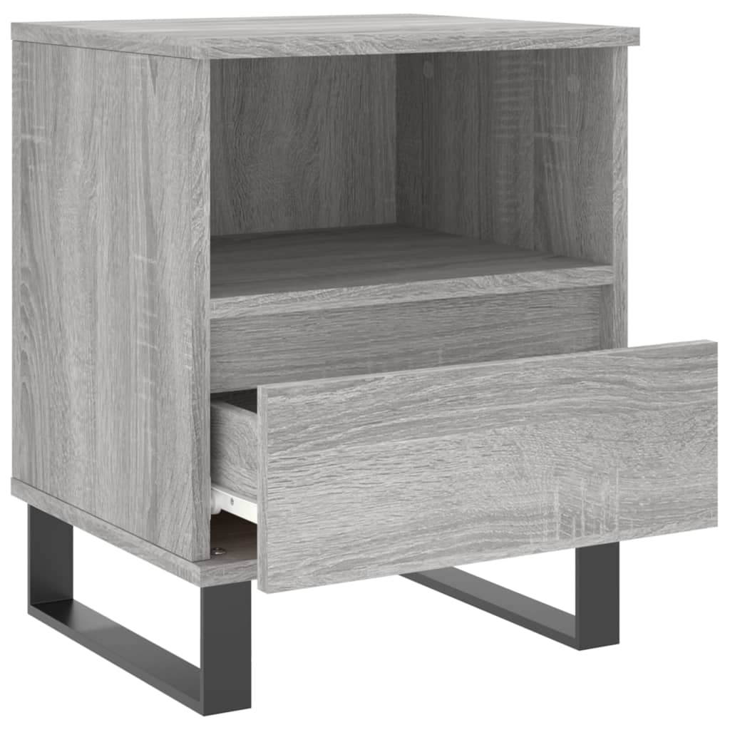 Bedside Cabinet Grey Sonoma 40x35x50 cm Engineered Wood