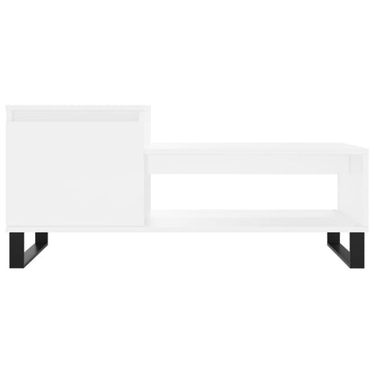 Coffee Table White 100x50x45 cm Engineered Wood