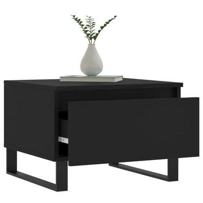 Coffee Tables 2 pcs Black 50x46x35 cm Engineered Wood