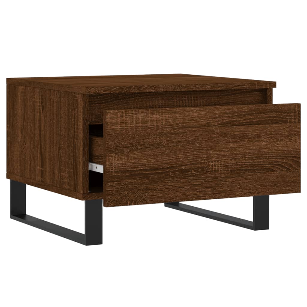 Coffee Table Brown Oak 50x46x35 cm Engineered Wood
