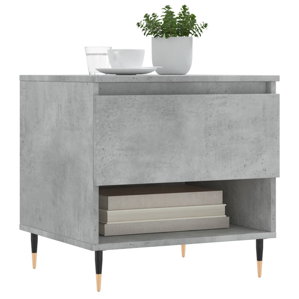 Coffee Table Concrete Grey 50x46x50 cm Engineered Wood