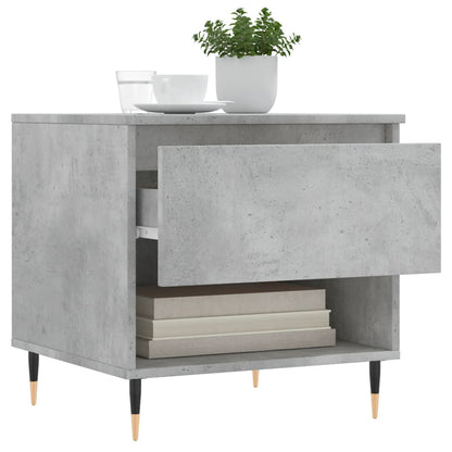 Coffee Table Concrete Grey 50x46x50 cm Engineered Wood