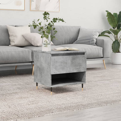 Coffee Table Concrete Grey 50x46x50 cm Engineered Wood