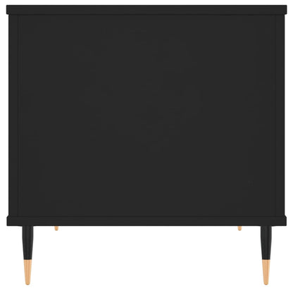 Coffee Table Black 60x44.5x45 cm Engineered Wood