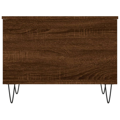 Coffee Table Brown Oak 60x44.5x45 cm Engineered Wood