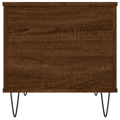 Coffee Table Brown Oak 60x44.5x45 cm Engineered Wood