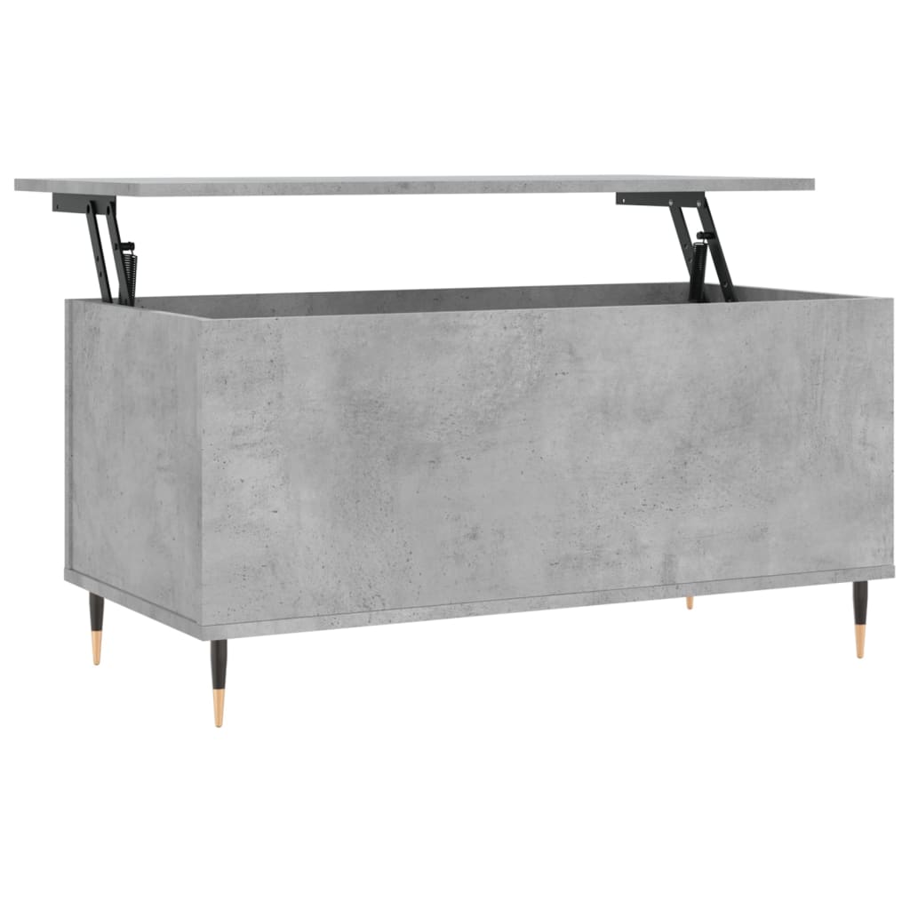Coffee Table Concrete Grey 90x44.5x45 cm Engineered Wood