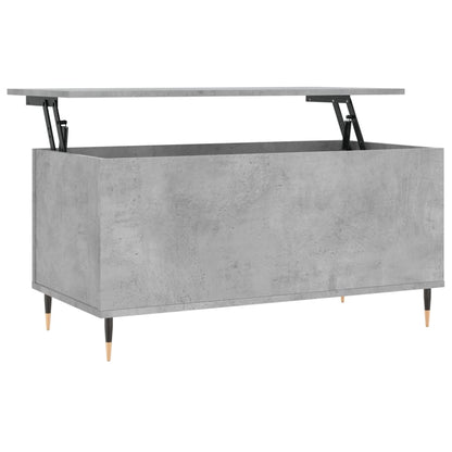 Coffee Table Concrete Grey 90x44.5x45 cm Engineered Wood