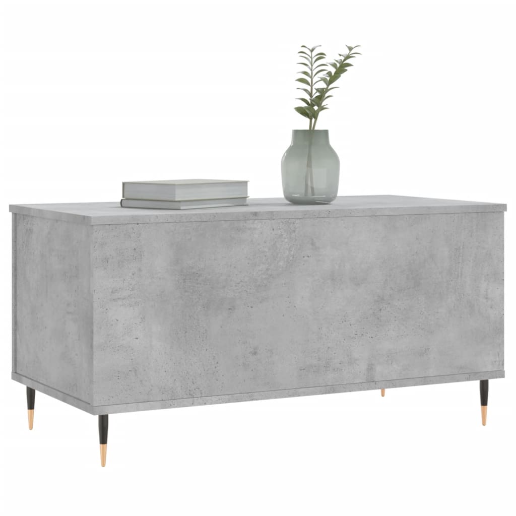 Coffee Table Concrete Grey 90x44.5x45 cm Engineered Wood