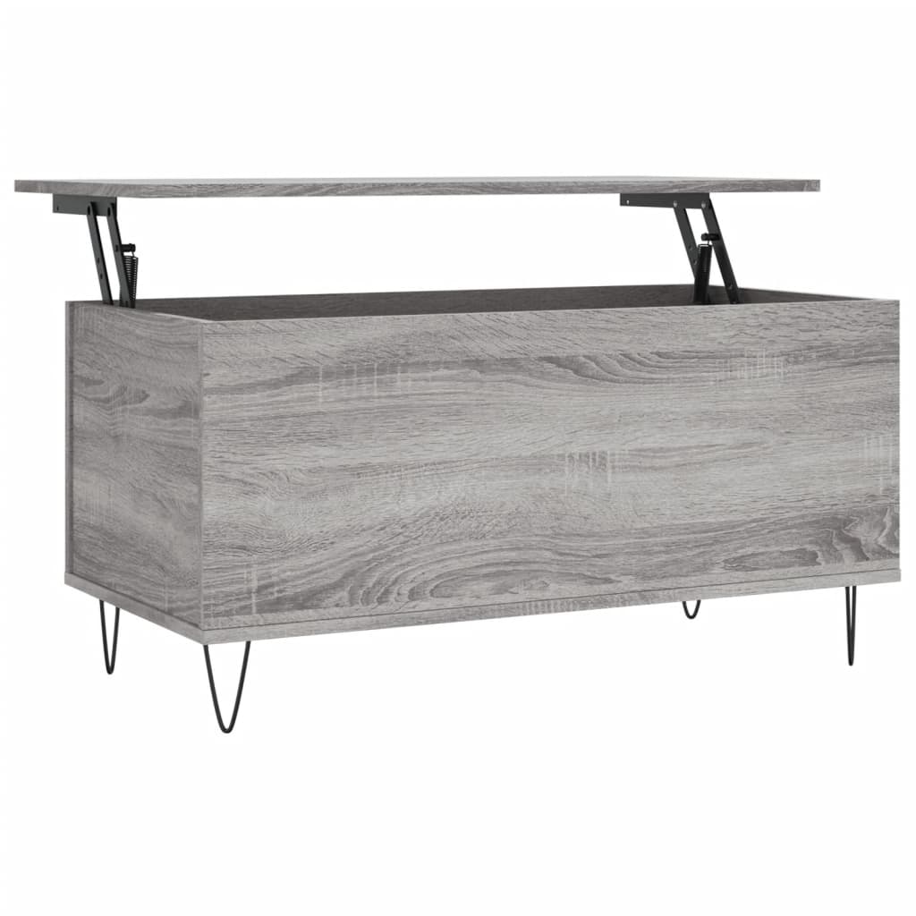 Coffee Table Grey Sonoma 90x44.5x45 cm Engineered Wood
