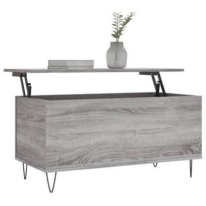 Coffee Table Grey Sonoma 90x44.5x45 cm Engineered Wood