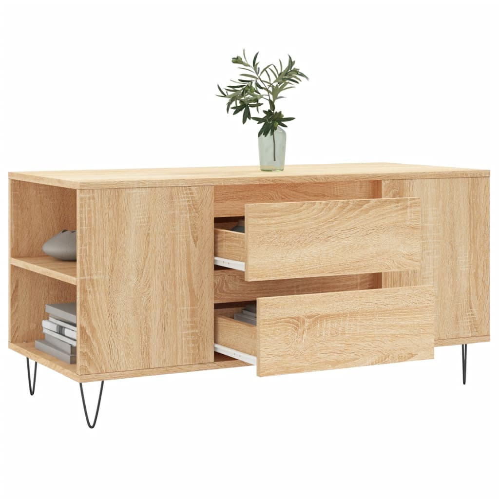 Coffee Table Sonoma Oak 102x44.5x50 cm Engineered Wood