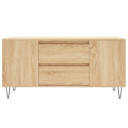 Coffee Table Sonoma Oak 102x44.5x50 cm Engineered Wood