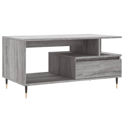 Coffee Table Grey Sonoma 90x49x45 cm Engineered Wood