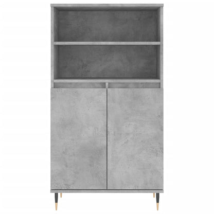 Highboard Concrete Grey 60x36x110 cm Engineered Wood