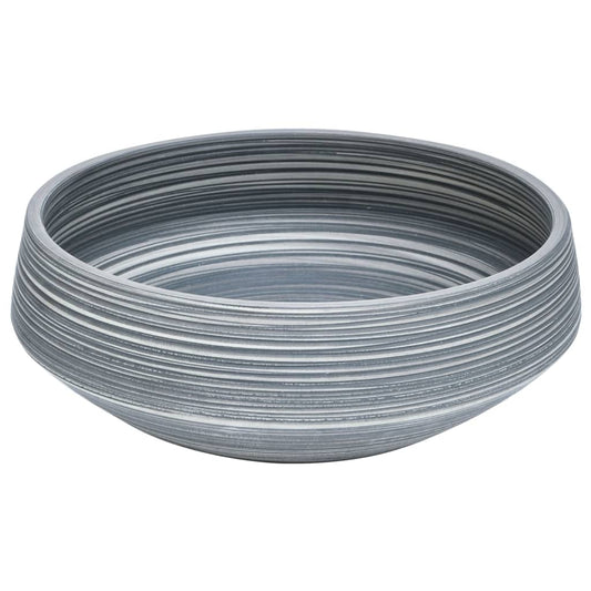 Countertop Basin Grey Round Φ41x14 cm Ceramic