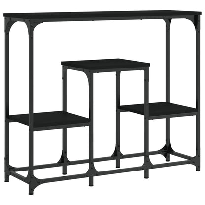 Console Table Black 89.5x28x76 cm Engineered Wood