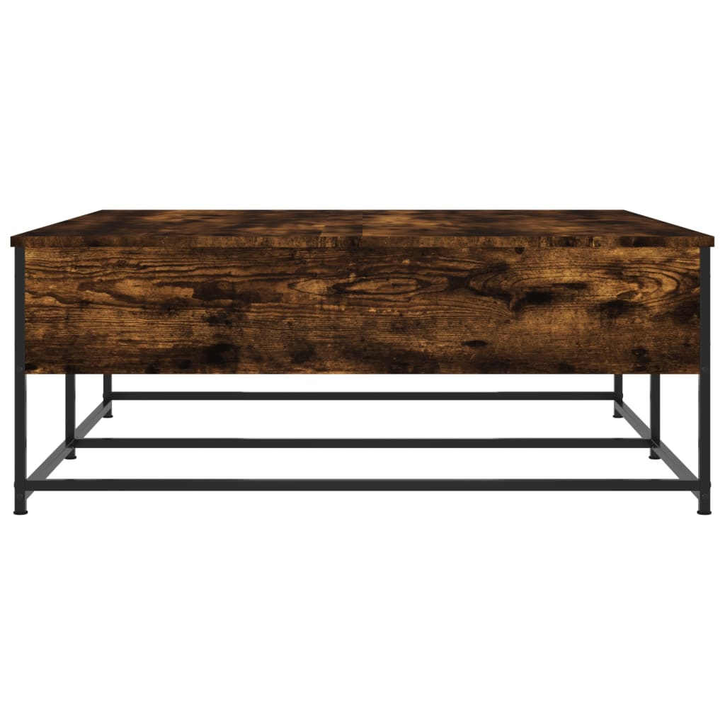 Coffee Table Smoked Oak 100x99x40 cm Engineered Wood