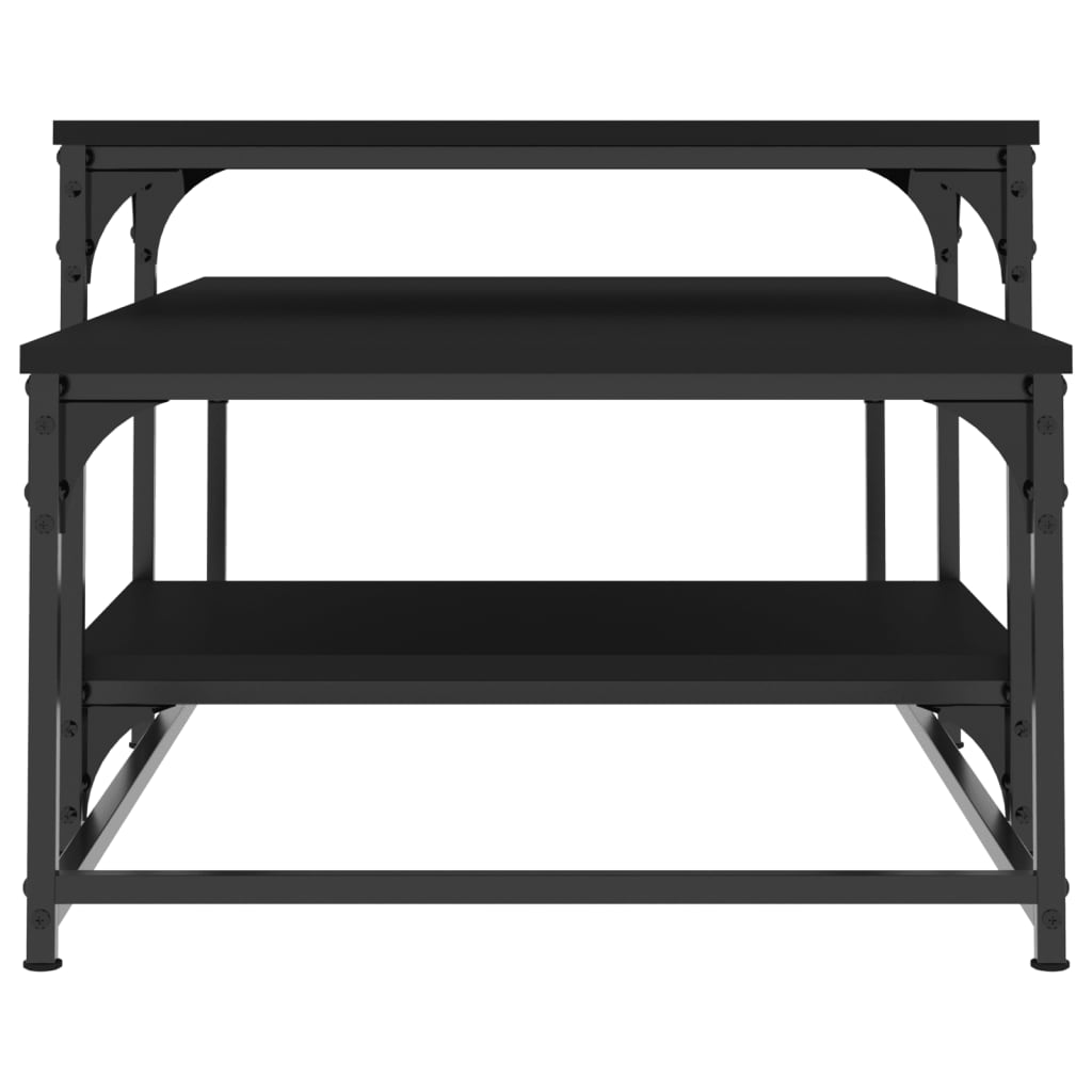 Coffee Table Black 102x60x45 cm Engineered Wood