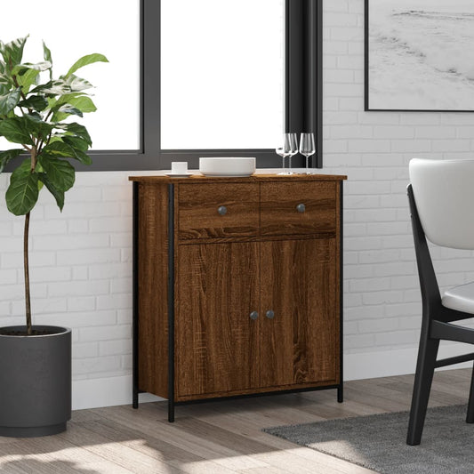 Sideboard Brown Oak 70x30x80 cm Engineered Wood