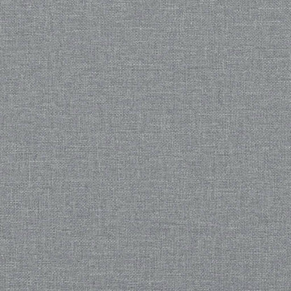 Dining Bench Light Grey 248x32x45 cm Steel and Fabric