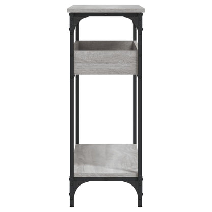 Console Table with Shelf Grey Sonoma 100x29x75cm Engineered Wood