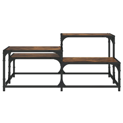 Coffee Table Smoked Oak 87.5x87.5x40 cm Engineered Wood