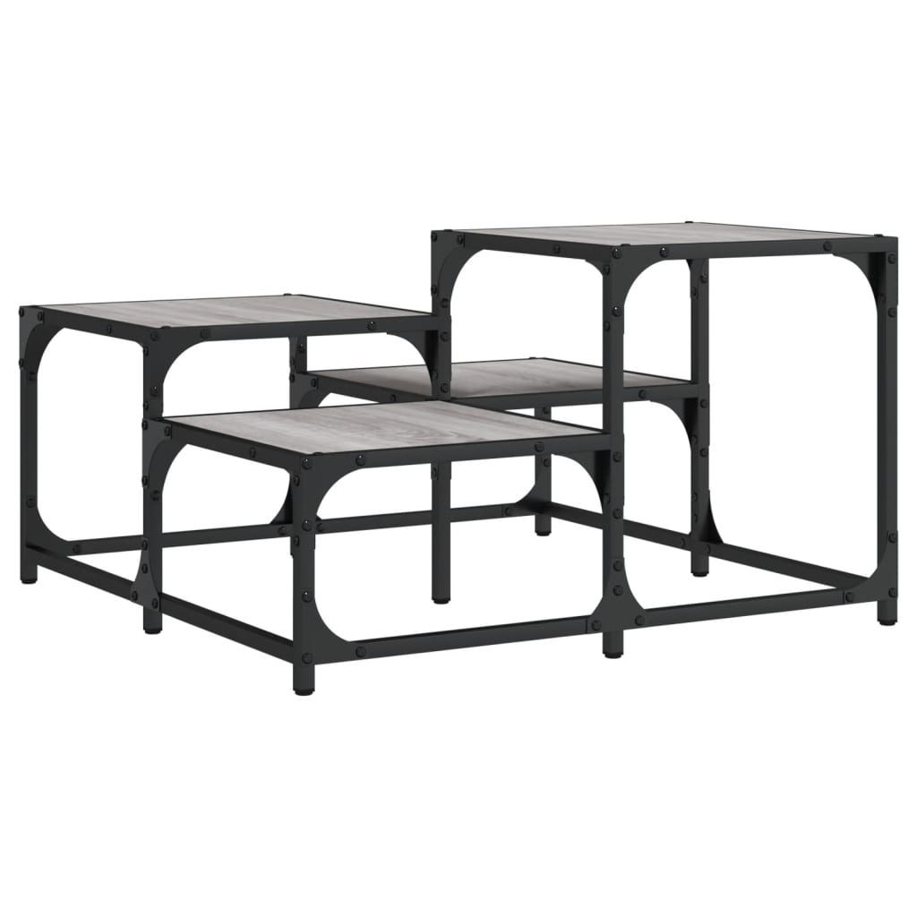 Coffee Table Grey Sonoma 68x68x40 cm Engineered Wood