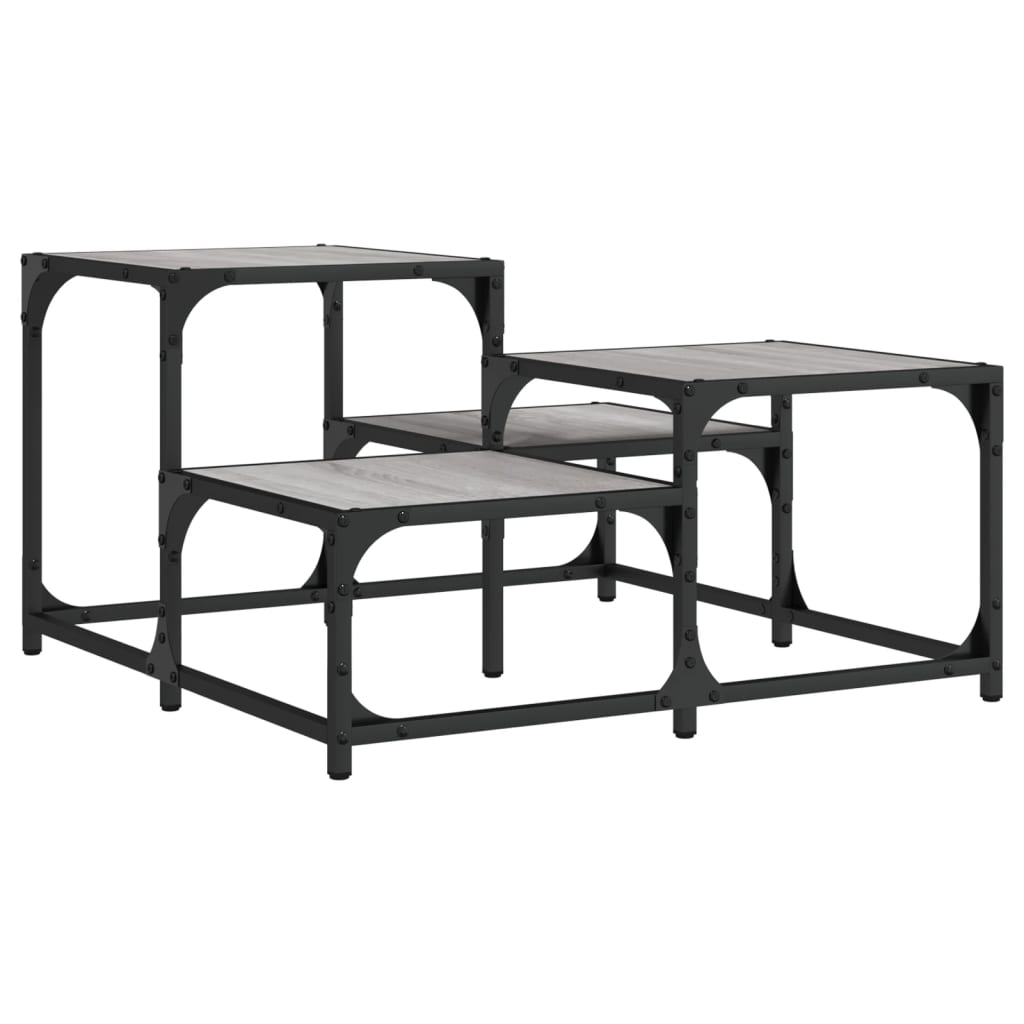 Coffee Table Grey Sonoma 68x68x40 cm Engineered Wood